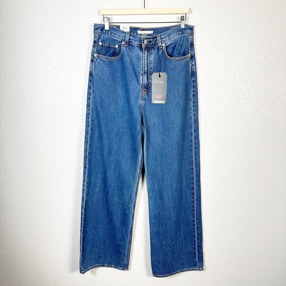 Levi's Premium NWT Womens High Loose Jeans in Lazy Sunday Wash Size 31 - Picture 3 of 14